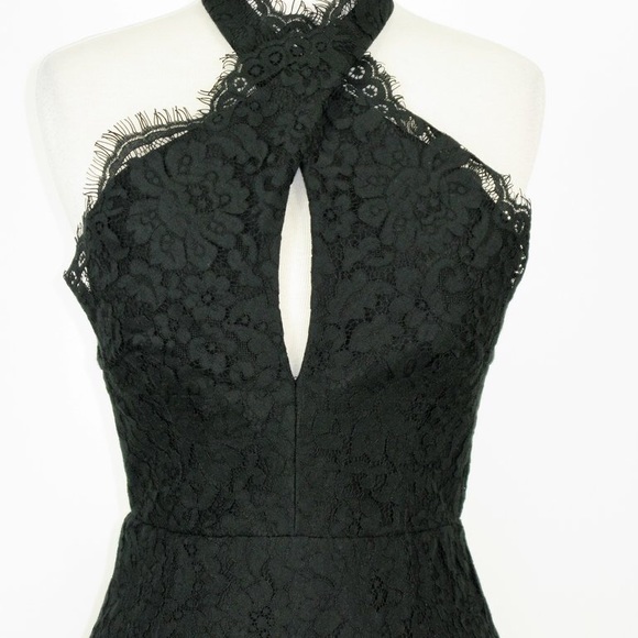 Keepsake high roads lace halter dress. - Picture 8 of 8